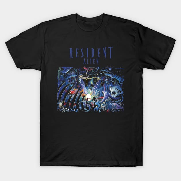 Alien Universe T-Shirt by Eztrela